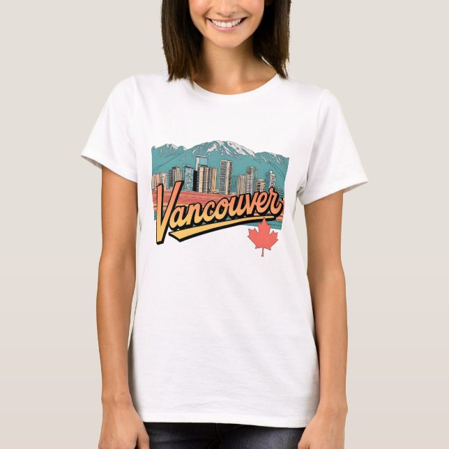 Retro Vancouver  T-Shirt (Front)