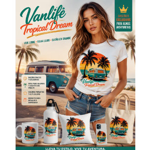 Retro Vanlife Tropical Sunset Hoodie