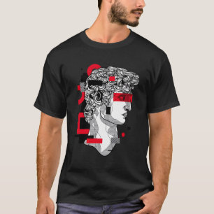 Retro Vaporwave David Statue T-Shirt