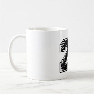 Retro Varsity Number 29 Sports Graphic – Latte Mug