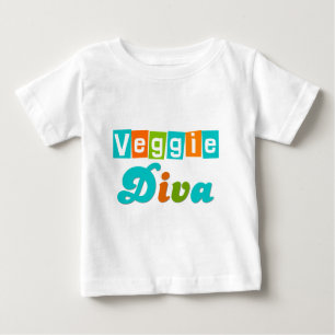 Retro Veggie Diva Baby T-Shirt
