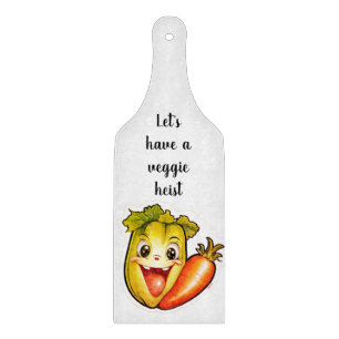 Retro veggies  cutting board