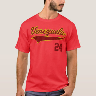 Retro Venezuela Baseball  Vinotinto Beisbol 24  T-Shirt