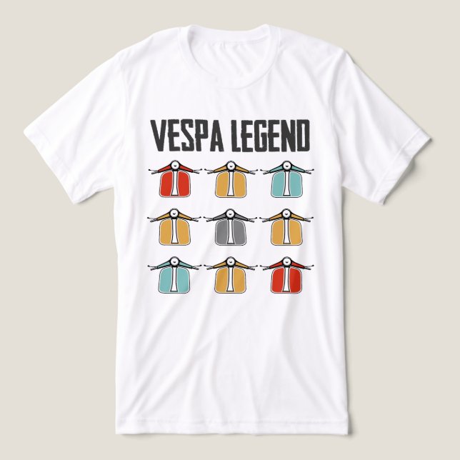 Retro Vespa Club Tri-Blend Shirt (Design Front)