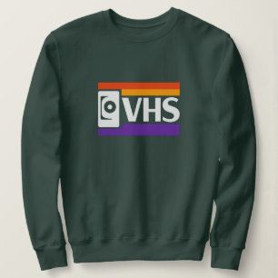 Retro VHS Logo Sweatshirt   Vintage 80s 90s