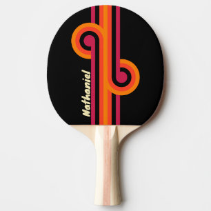 Retro VHS Loop with Name Ping Pong Paddle