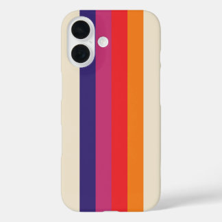 Retro VHS stripe iPhone 16 Case