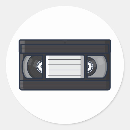 Retro - VHS Tape Sticker | Zazzle.co.uk