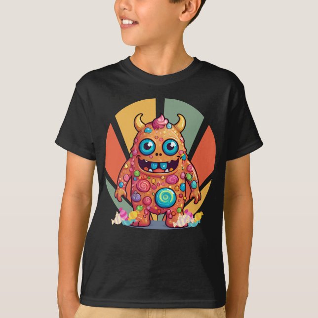 Retro Vibe Candy Monster T-Shirt (Front)