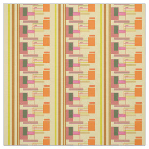 Retro Vibe Geometric Type Pattern (any colour!) Fabric