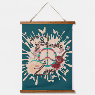 Retro vibe hanging tapestry