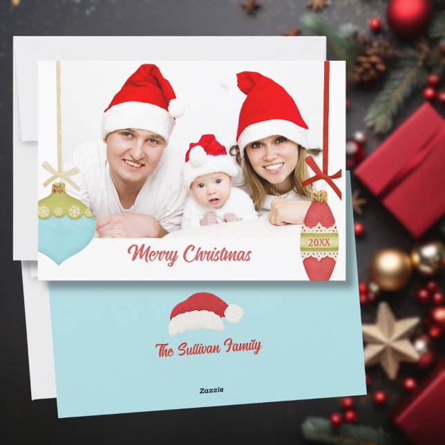 Retro Vibe Holiday Photo Card (Creator Uploaded)