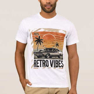 Retro Vibes 70s Muscle Car  T-Shirt