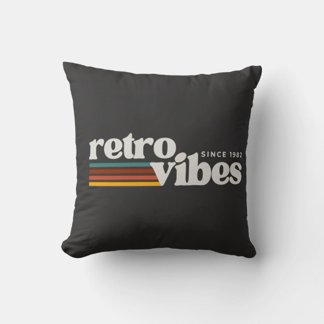 retro vibes  cushion (Front)
