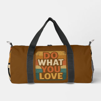 Retro Vibes – Do What You Love Duffle Bag