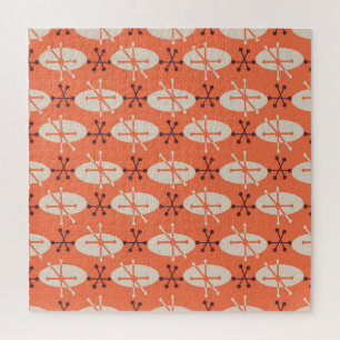 Retro Vibes: Geometric Burst Pattern Jigsaw Puzzle