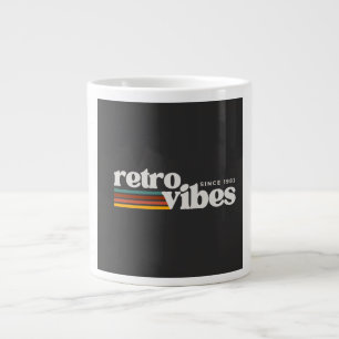 retro vibes  large coffee mug