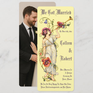 Retro Victorian Era Art Nouveau Invitation
