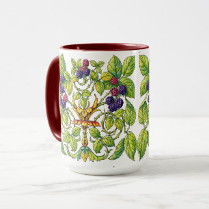 Retro Victorian Era Blackberries Mug