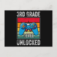 Retro Video Game 3rd Grade Level Unlocked Gift