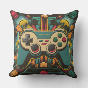 Retro Video Game Controller Cushion