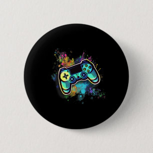 Retro Video Game Controller For Men1 6 Cm Round Badge