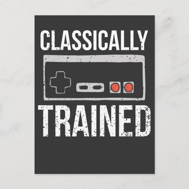 Retro Video Game Controller Gaming Nerd Postcard (Front)