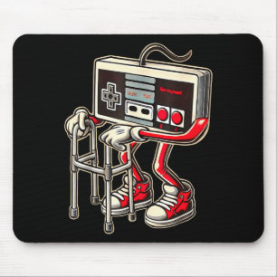 Retro Video Game Controller With Walker Funny Game Mouse Mat