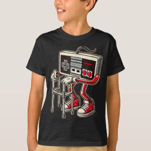 Retro Video Game Controller With Walker Funny Game T-Shirt