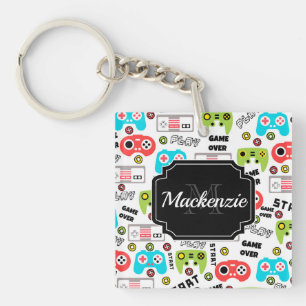 Retro Video Game Key Ring
