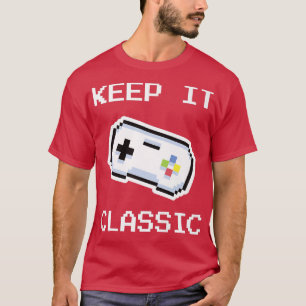 Retro Video Game Lovers Gaming Gamers Pixel Keep I T-Shirt