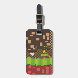 Retro video game luggage tag