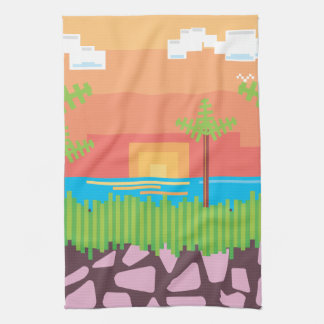 Retro Video Game Tea Towel
