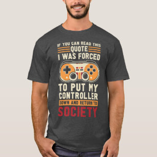 Retro Video Games Gaming Vintage Controller Gamer T-Shirt
