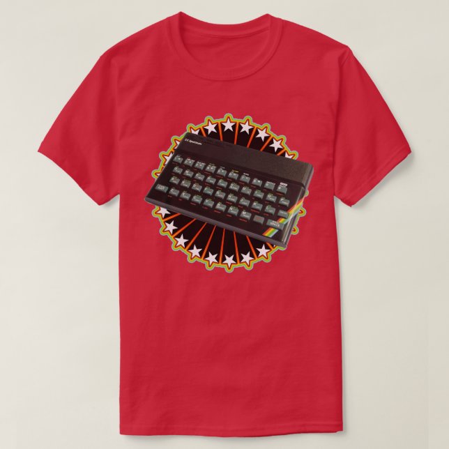 Retro Video Games ZX Spectrum T-Shirt (Design Front)