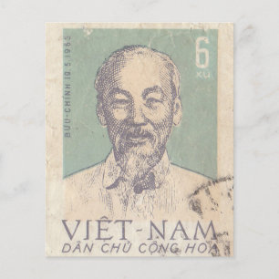 Retro vietnames postage stamp