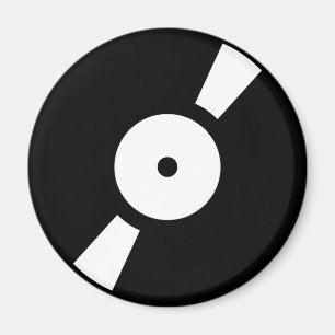 retro vinly record magnet