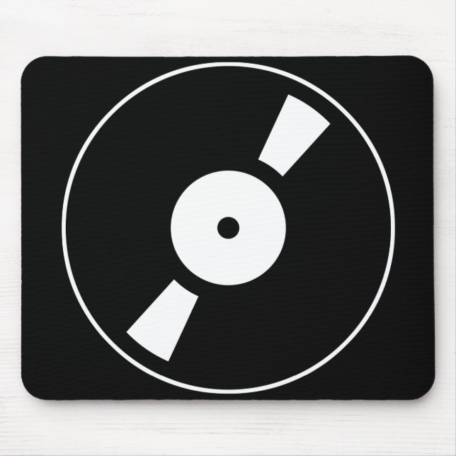 retro vinly record mouse mat (Front)