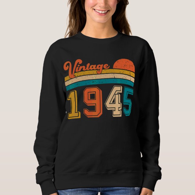 Retro Vintage 1945 1 Sweatshirt (Front)