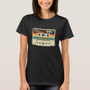 Retro Vintage 1948 Cassette Tape Birthday T-Shirt