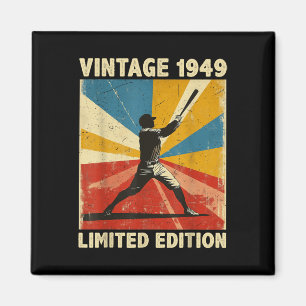 Retro Vintage 1949 Baseball Lover Limited Edition Magnet