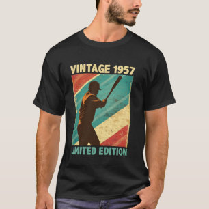 Retro Vintage 1957 Baseball Lover Limited Edition  T-Shirt