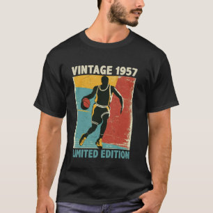 Retro Vintage 1957 Basketball Lover Limited Editio T-Shirt