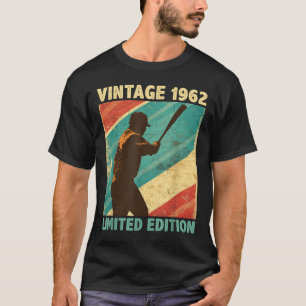 Retro Vintage 1962 Baseball Lover Limited Edition T-Shirt