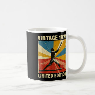 Retro Vintage 1971 Baseball Lover Limited Edition Coffee Mug
