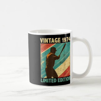 Retro Vintage 1974 Baseball Lover Limited Edition Coffee Mug