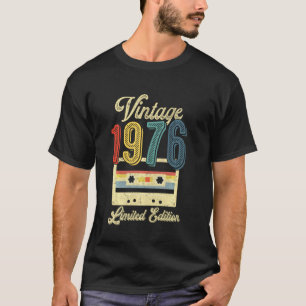 Retro Vintage 1976 Cassette Tape 46th Birthday Mus T-Shirt