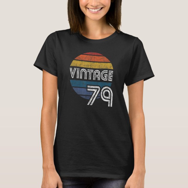 Retro Vintage 1979 Birthday T-Shirt (Front)