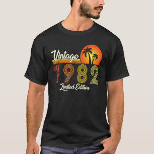 Retro Vintage 1982 40th Birthday 40 Years Old Men T-Shirt