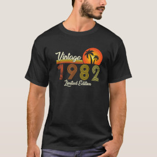Retro Vintage 1982 40Th Birthday 40 Years Old Men T-Shirt
